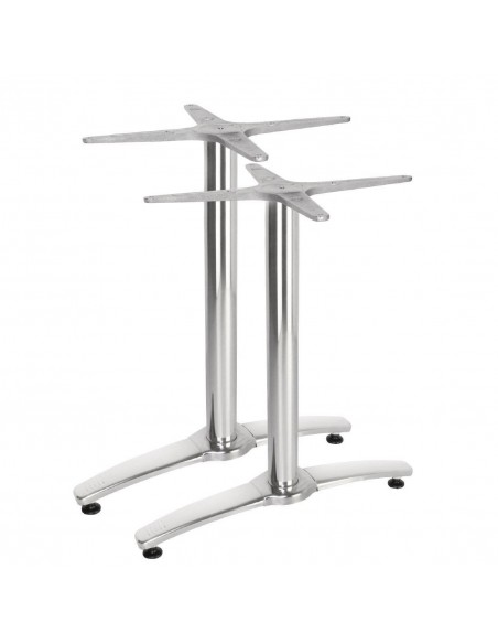 Par de patas base de mesa aluminio GH985 Bolero