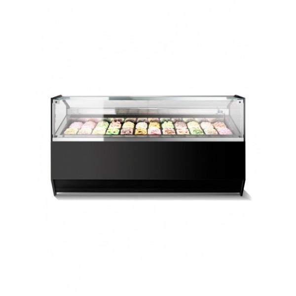 Vitrina Expositora Refrigerada Profesional para Heladerías SUPERCAPRI VG TB EUROFRED