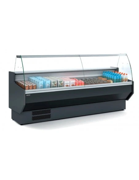 Vitrina Refrigerada Expositora Cristal Curvo Fondo 800 MAF-VED-8-C