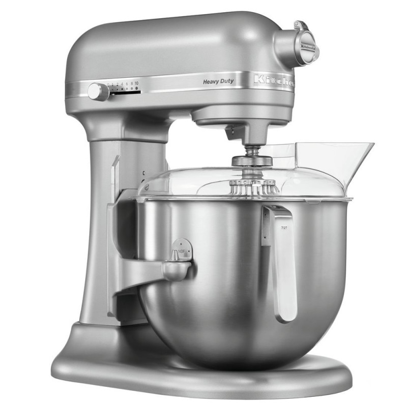 Amasadora Industrial KitchenAid 5KSM7591X Plateado Accesorios, 6.9 Litros. Batidora Industrial Bar, Restaurante Hostelería.